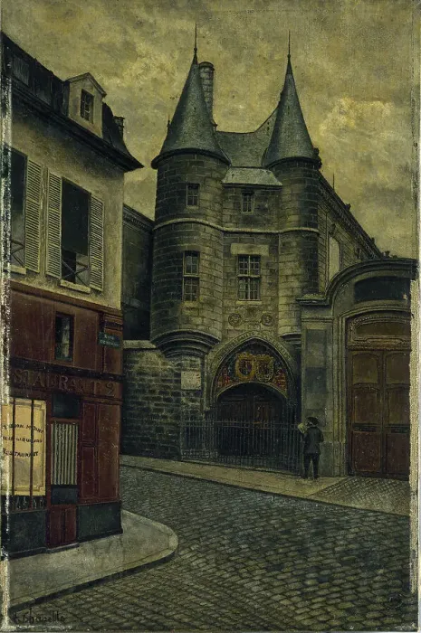 Framed Print : Gate of l'Hotel de Clisson, rue des Archives, 1898. Creator: Henri Chapelle Framed Print : Gate of l'Hotel de Clisson, rue des Archives, 1898. Creator: Henri Chapelle