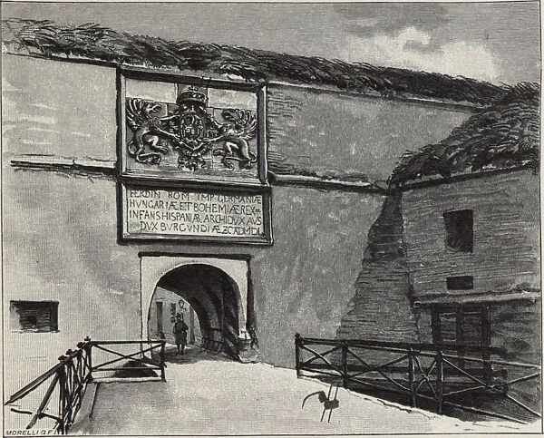 The Gate of the Old Fortress in Komarno, 1890s. Artist: Hary, Gyula (Julius) (1864-1946)