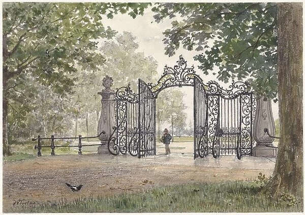 Gate and railings of the Vreedenhoff in Nieuwersluis on the Vecht, 1886. Creator: Willem de Famars Testas