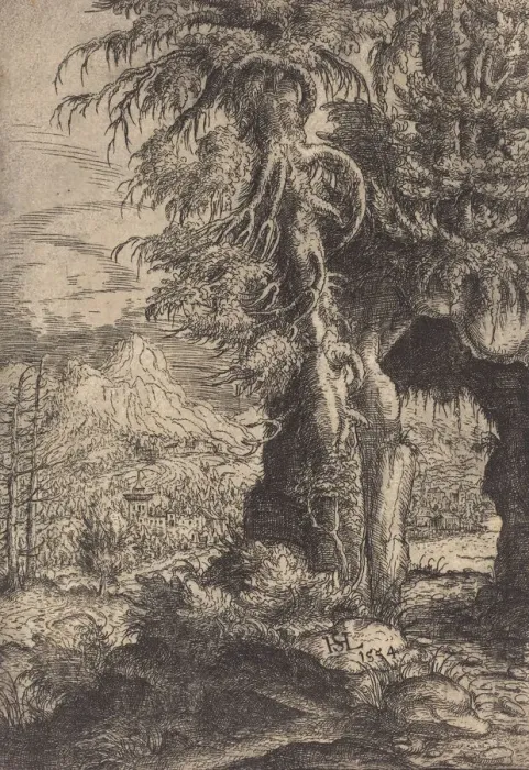 Framed Print : The Gate in the Rocks, 1554. Creator: Hans Sebald Lautensack Framed Print : The Gate in the Rocks, 1554. Creator: Hans Sebald Lautensack