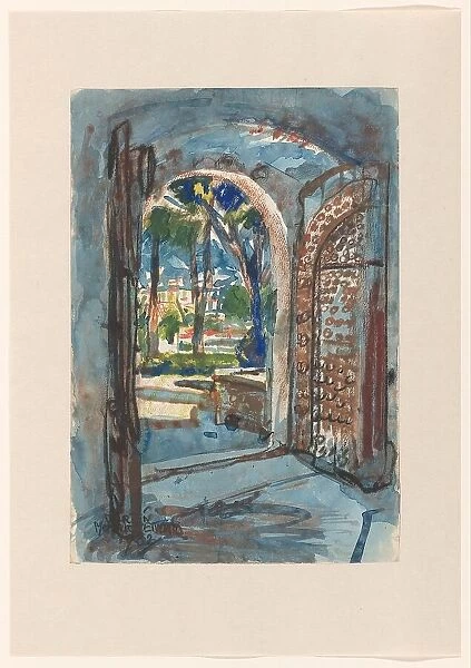 Gate in S. Miniato, 1932. Creator: Martin Monnickendam