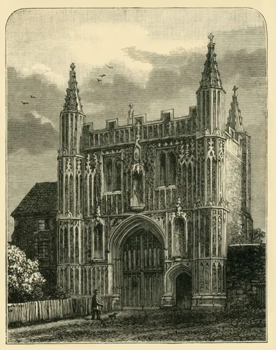 Framed Print : Gate of St. Johns Abbey, 1898. Creator: Unknown Framed Print : Gate of St. Johns Abbey, 1898. Creator: Unknown