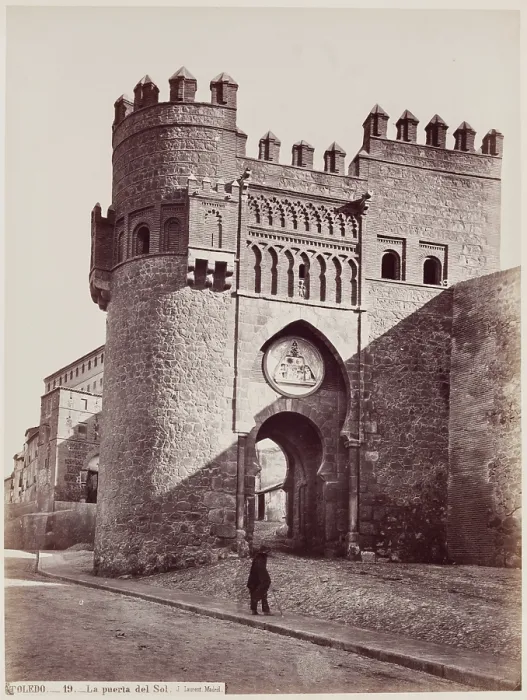 Framed Print : Gate of the Sun, Toledo, Spain, between 1875 and 1892. Creator: Juan Laurent Framed Print : Gate of the Sun, Toledo, Spain, between 1875 and 1892. Creator: Juan Laurent