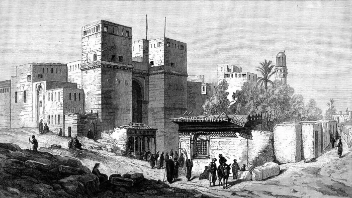 Framed Print : The Gate of Victory, Cairo, by F. Dillon, in the Dudley Gallery, 1871. Creator: Unknown Framed Print : The Gate of Victory, Cairo, by F. Dillon, in the Dudley Gallery, 1871. Creator: Unknown