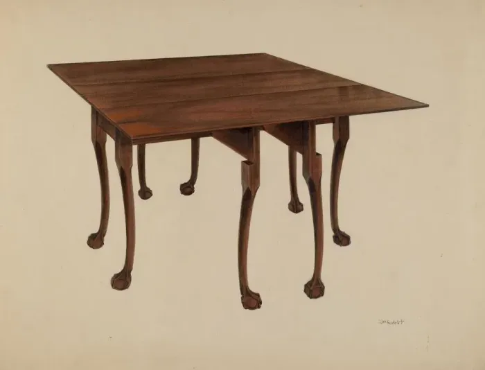 Framed Print : Gatelegged (Table) Ball & Claw Feet, c. 1939. Creator: Joseph Sudek Framed Print : Gatelegged (Table) Ball & Claw Feet, c. 1939. Creator: Joseph Sudek