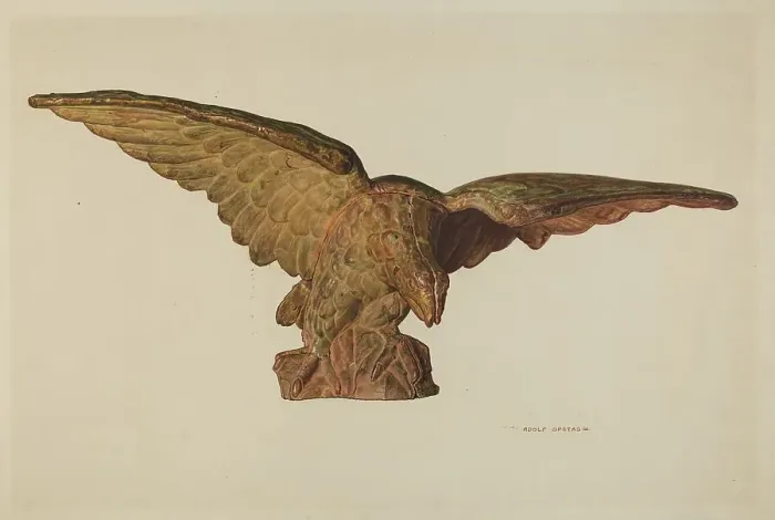 Framed Print : Gatepost Finial, c. 1941. Creator: Adolph Opstad Framed Print : Gatepost Finial, c. 1941. Creator: Adolph Opstad