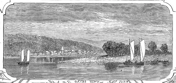 Gates Town, River St. John, 1860. Creator: Smyth