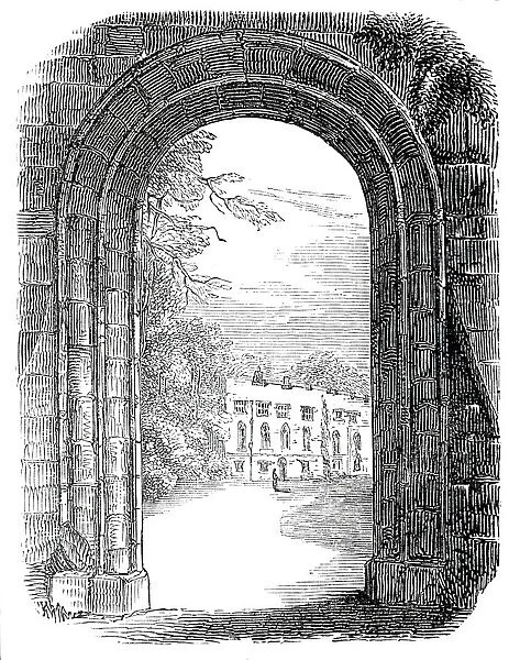 Gateway of the castle, Shrewsbury, 1845. Creator: Unknown