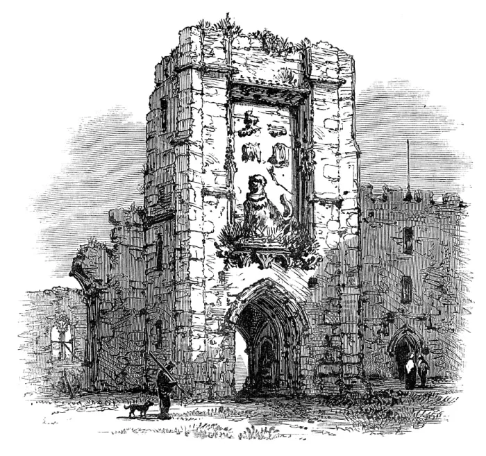 Framed Print : Gateway in the Castle, Warkworth, 1881. Creator: Unknown Framed Print : Gateway in the Castle, Warkworth, 1881. Creator: Unknown
