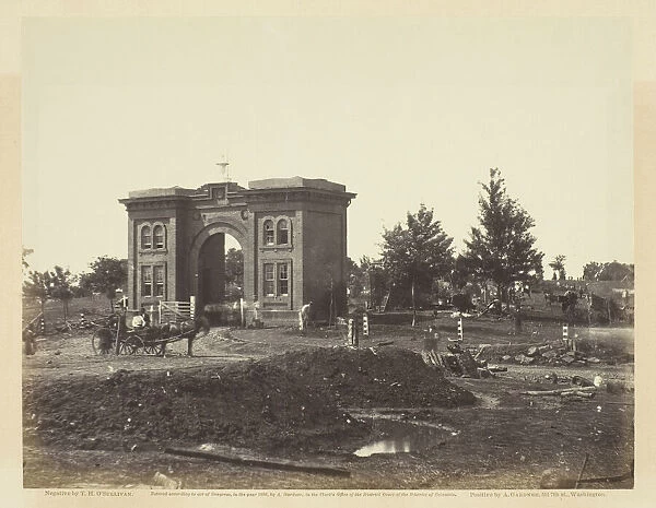 Gateway of Cemetery, Gettysburg, July 1863. Creator: Alexander Gardner