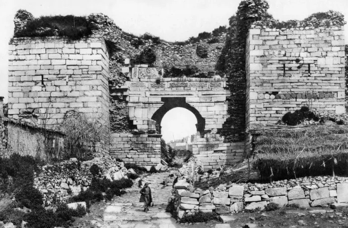 Framed Print : Gateway, Ephesus, Turkey, 1937. Artist: Martin Hurlimann Framed Print : Gateway, Ephesus, Turkey, 1937. Artist: Martin Hurlimann