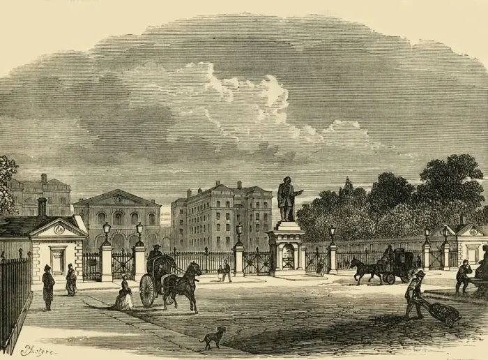 Framed Print : Gateway of the Foundling Hospital, c1876. Creator: Unknown Framed Print : Gateway of the Foundling Hospital, c1876. Creator: Unknown