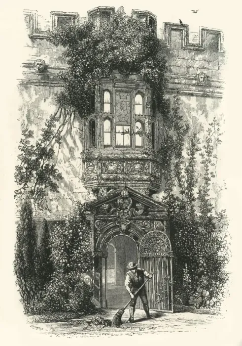 Framed Print : Gateway into the Garden at St. John s, c1870 Framed Print : Gateway into the Garden at St. John s, c1870