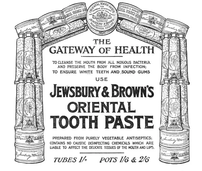 Framed Print : The Gateway of Health - use Jewsbury & Brown's Oriental Tooth Paste, 1909. Creator: Unknown Framed Print : The Gateway of Health - use Jewsbury & Brown's Oriental Tooth Paste, 1909. Creator: Unknown