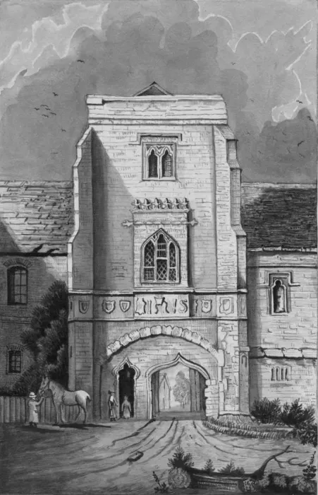 Framed Print : The Gateway of the Palace at Cawood (Cawood Castle), 1830