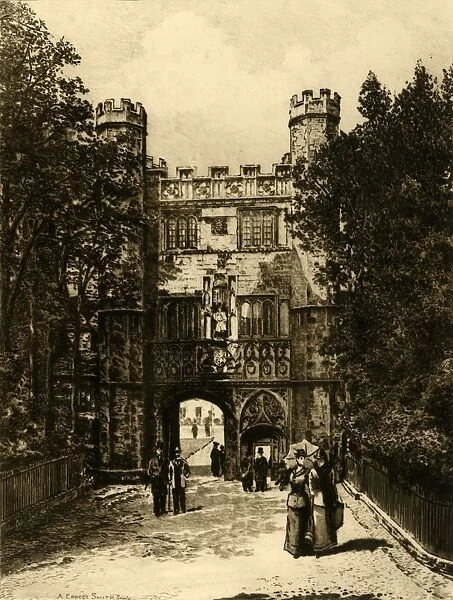 Gateway of Trinity College, Cambridge, 1898. Creator: Unknown