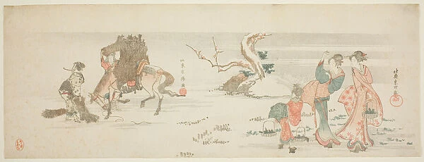 Gathering Herbs, Japan, c. 1796  /  97. Creator: Hokusai