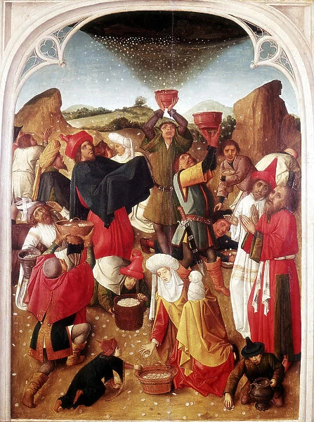 Gathering of the Manna, c1460-1475. Artist: Master of the Gathering of the Manna