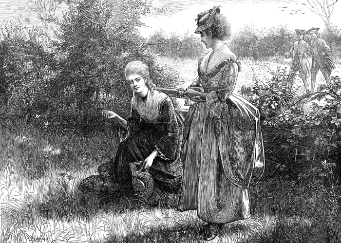 Framed Print : Gathering May dew, 1874. Creator: Unknown Framed Print : Gathering May dew, 1874. Creator: Unknown
