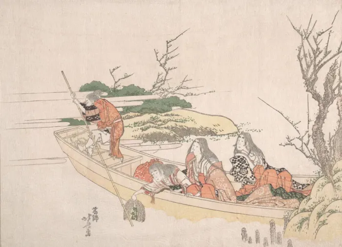 Framed Print : Gathering Sea-Weed. Creator: Hokusai Framed Print : Gathering Sea-Weed. Creator: Hokusai