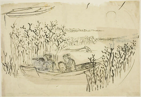 Gathering Seaweed at Omori, n. d. Creator: Utagawa Kuniyoshi