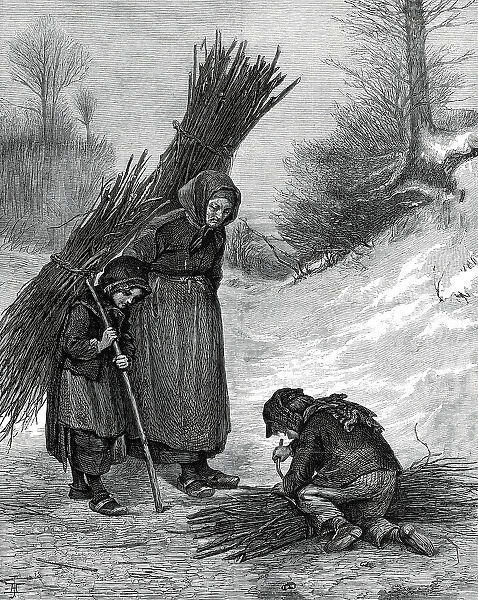 'Gathering Wood' by Edouard Frère, 1876. Creator: Unknown. 'Gathering Wood' by Edouard Frère, 1876. Creator: Unknown