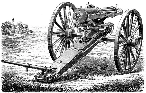 Gatling rapid fire gun, 1861-1862 (1872)