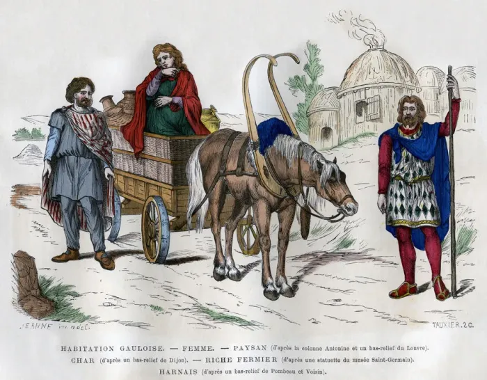 Framed Print : Gauls, 1882-1884. Artist: A Tauxier Framed Print : Gauls, 1882-1884. Artist: A Tauxier