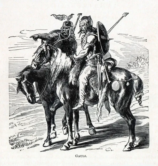 Framed Print : Gauls, 1882. Artist: Anonymous Framed Print : Gauls, 1882. Artist: Anonymous