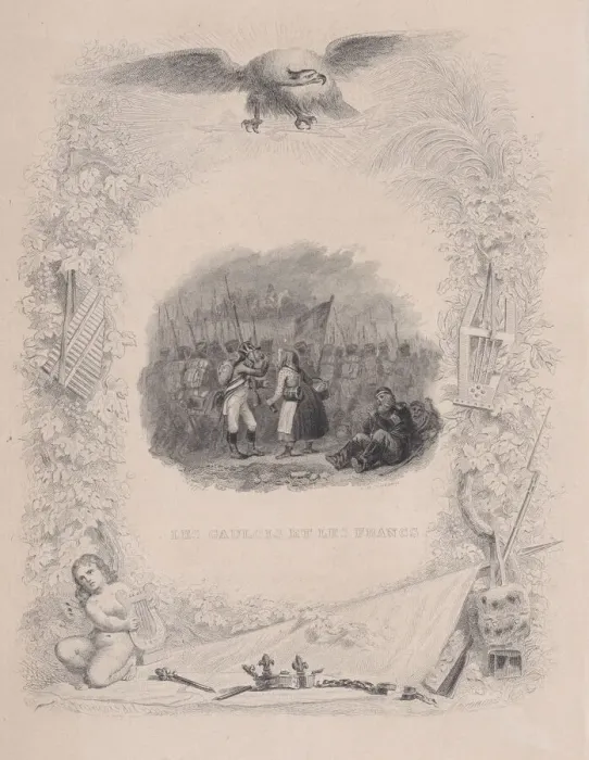 Framed Print : The Gauls and the Francs, from The Songs of Beranger, 1829 Framed Print : The Gauls and the Francs, from The Songs of Beranger, 1829