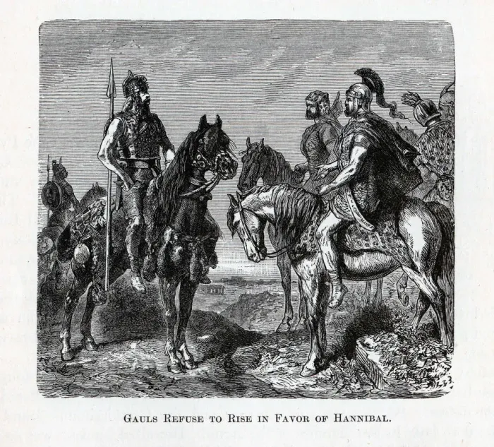 Framed Print : Gauls Refuse to Rise in Favor of Hannibal, 1882. Artist: Anonymous Framed Print : Gauls Refuse to Rise in Favor of Hannibal, 1882. Artist: Anonymous