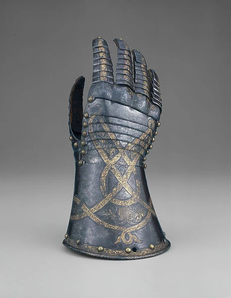 Gauntlet from a Tournament Garniture of a Hapsburg Prince, Augsburg, 1571