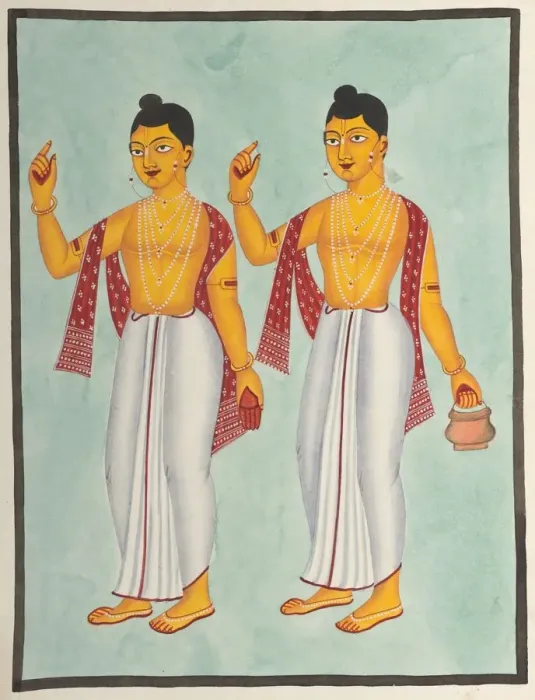 Framed Print : Gaur and Nitai, 1800s. Creator: Unknown Framed Print : Gaur and Nitai, 1800s. Creator: Unknown