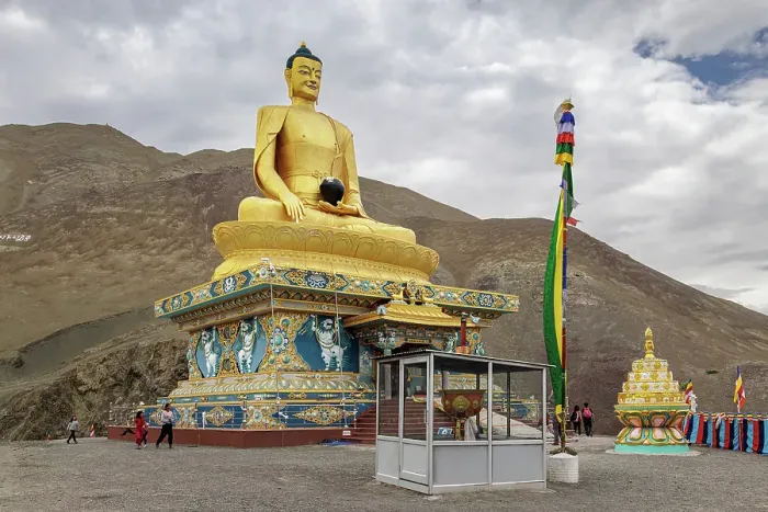 Framed Print : Gautama Buddha, Stok Gompa, Ladakh, India, 2023. Creator: Peter Thompson Framed Print : Gautama Buddha, Stok Gompa, Ladakh, India, 2023. Creator: Peter Thompson