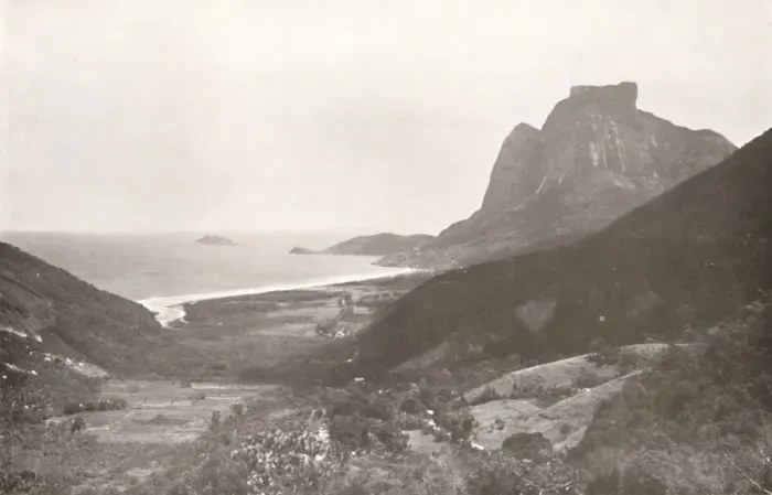 Framed Print : Gavea Mountain and the South Atlantic, 1914 Framed Print : Gavea Mountain and the South Atlantic, 1914