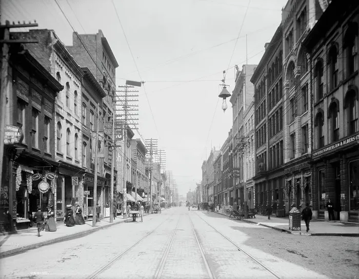 Framed Print : Gay Street, Knoxville, Tenn. between 1900 and 1910. Creator: Unknown Framed Print : Gay Street, Knoxville, Tenn. between 1900 and 1910. Creator: Unknown