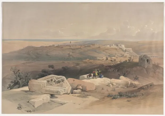 Framed Print : Gaza, 1839. Creator: David Roberts (British, 1796-1864) Framed Print : Gaza, 1839. Creator: David Roberts (British, 1796-1864)