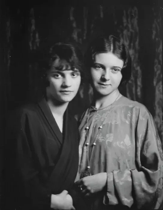 Framed Print : Gazarian, Olga, Miss, and unidentified woman, portrait photograph, 1932 Creator: Arnold Genthe Framed Print : Gazarian, Olga, Miss, and unidentified woman, portrait photograph, 1932 Creator: Arnold Genthe