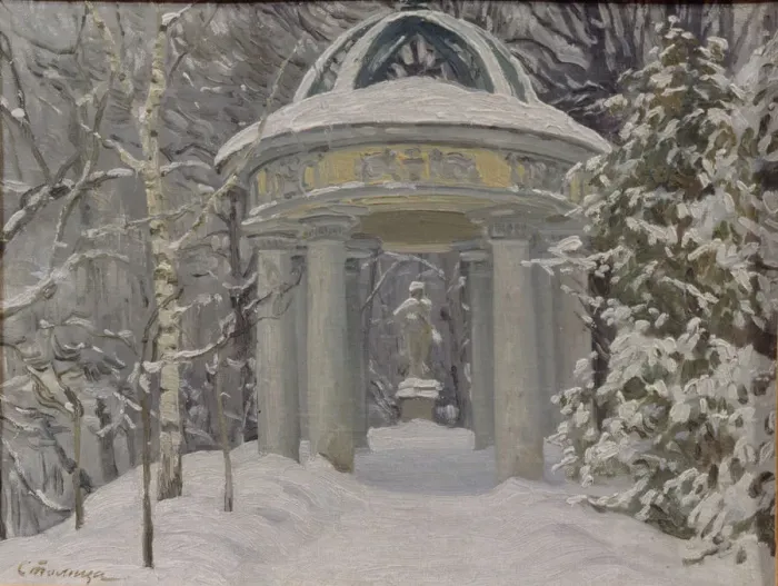 Framed Print : Gazebo at the Naydenov Estate, 1923. Artist: Stolitsa, Evgeni Ivanovich (1870-1929) Framed Print : Gazebo at the Naydenov Estate, 1923. Artist: Stolitsa, Evgeni Ivanovich (1870-1929)