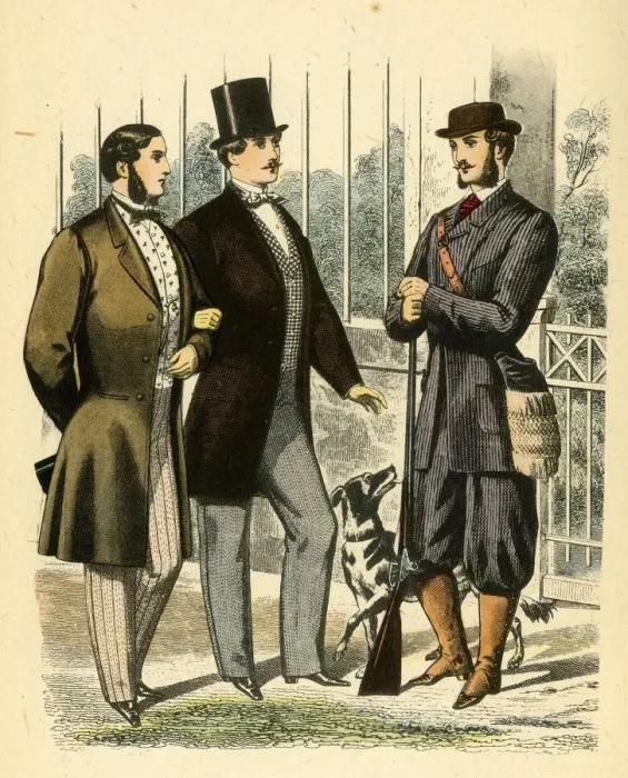 Framed Print : Gazette of Fashion, 1861, 1943. Creator: Unknown Framed Print : Gazette of Fashion, 1861, 1943. Creator: Unknown