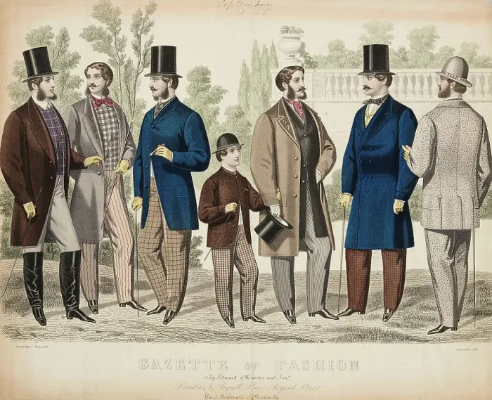 Framed Print : Gazette of Fashion, 1865. Creator: Unknown Framed Print : Gazette of Fashion, 1865. Creator: Unknown