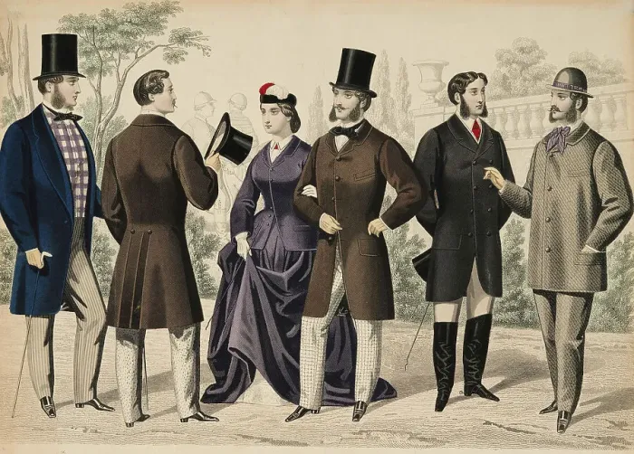 Framed Print : Gazette of Fashion, 1866. Creator: Unknown Framed Print : Gazette of Fashion, 1866. Creator: Unknown
