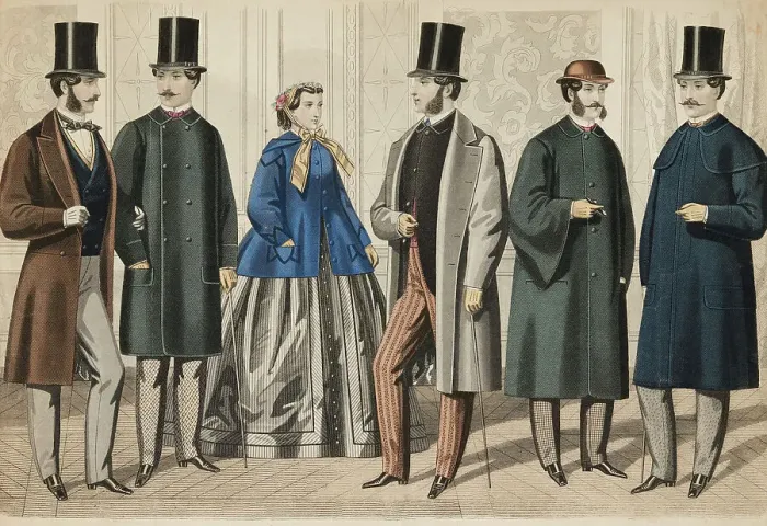 Framed Print : Gazette of Fashion, 1866. Creator: Unknown Framed Print : Gazette of Fashion, 1866. Creator: Unknown