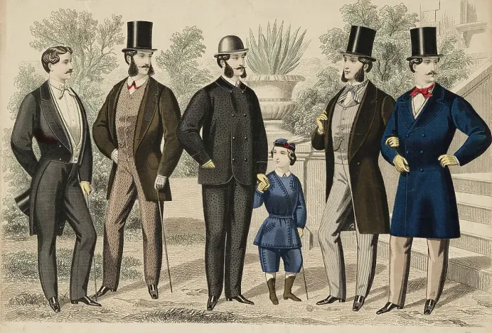 Framed Print : Gazette of Fashion Plate, 1866. Creator: Unknown Framed Print : Gazette of Fashion Plate, 1866. Creator: Unknown