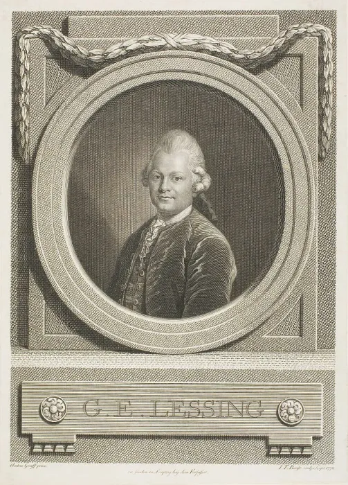 Framed Print : G.E. Lessing, n.d. Creator: Johann Friedrich Bause Framed Print : G.E. Lessing, n.d. Creator: Johann Friedrich Bause