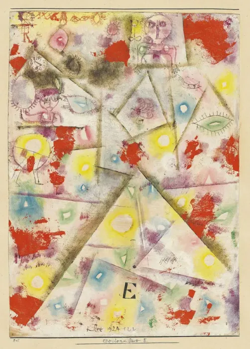 Framed Print : Gedenkblatt E, 1924. Creator: Klee, Paul (1879-1940) Framed Print : Gedenkblatt E, 1924. Creator: Klee, Paul (1879-1940)