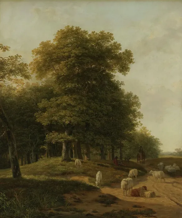 Framed Print : Gelder Landscape, 1818. Creator: Hendrik van de Sande Bakhuyzen Framed Print : Gelder Landscape, 1818. Creator: Hendrik van de Sande Bakhuyzen