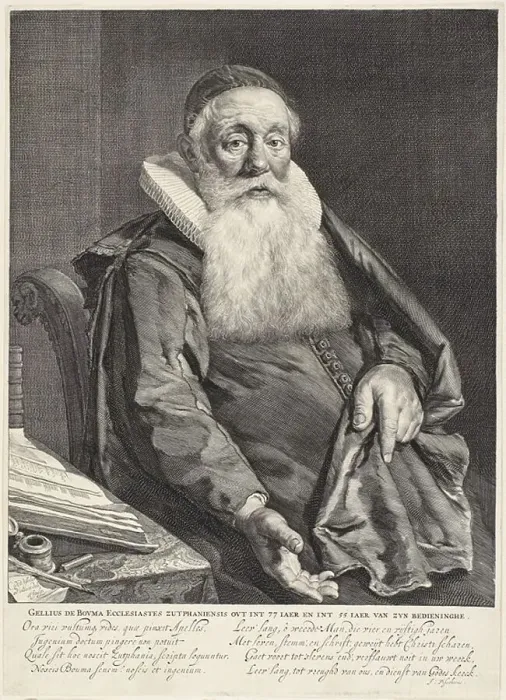 Framed Print : Gellius de Bouma, n.d. Creator: Cornelis de Visscher Framed Print : Gellius de Bouma, n.d. Creator: Cornelis de Visscher