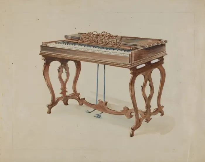 Framed Print : Gem Roller Organ, c. 1936. Creator: John Dieterich Framed Print : Gem Roller Organ, c. 1936. Creator: John Dieterich