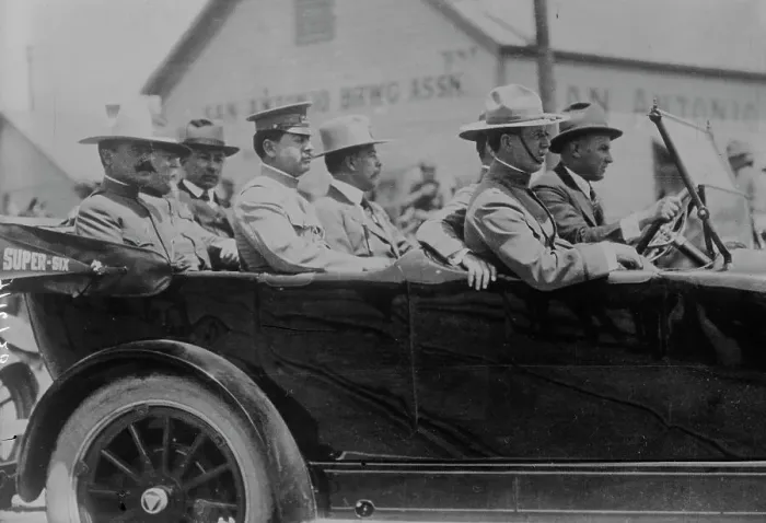 Framed Print : Gen. Obregon, El Paso, 1916. Creator: Bain News Service Framed Print : Gen. Obregon, El Paso, 1916. Creator: Bain News Service